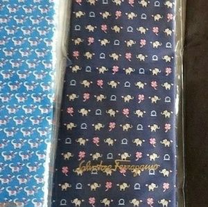 Authentic Salvatore Ferragamo 100% silk ties